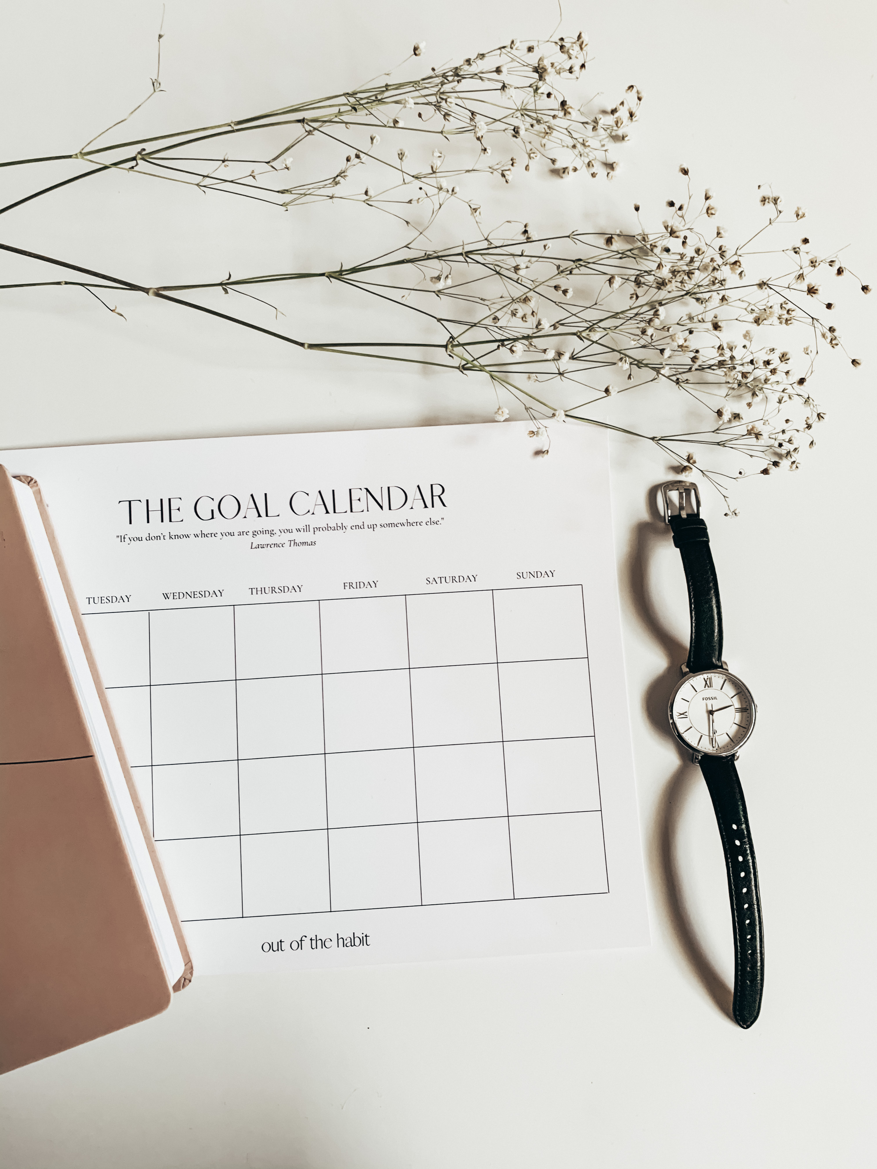 the goal tracker | goal tracker | habit tracker | printable goal tracker | printable habit tracker