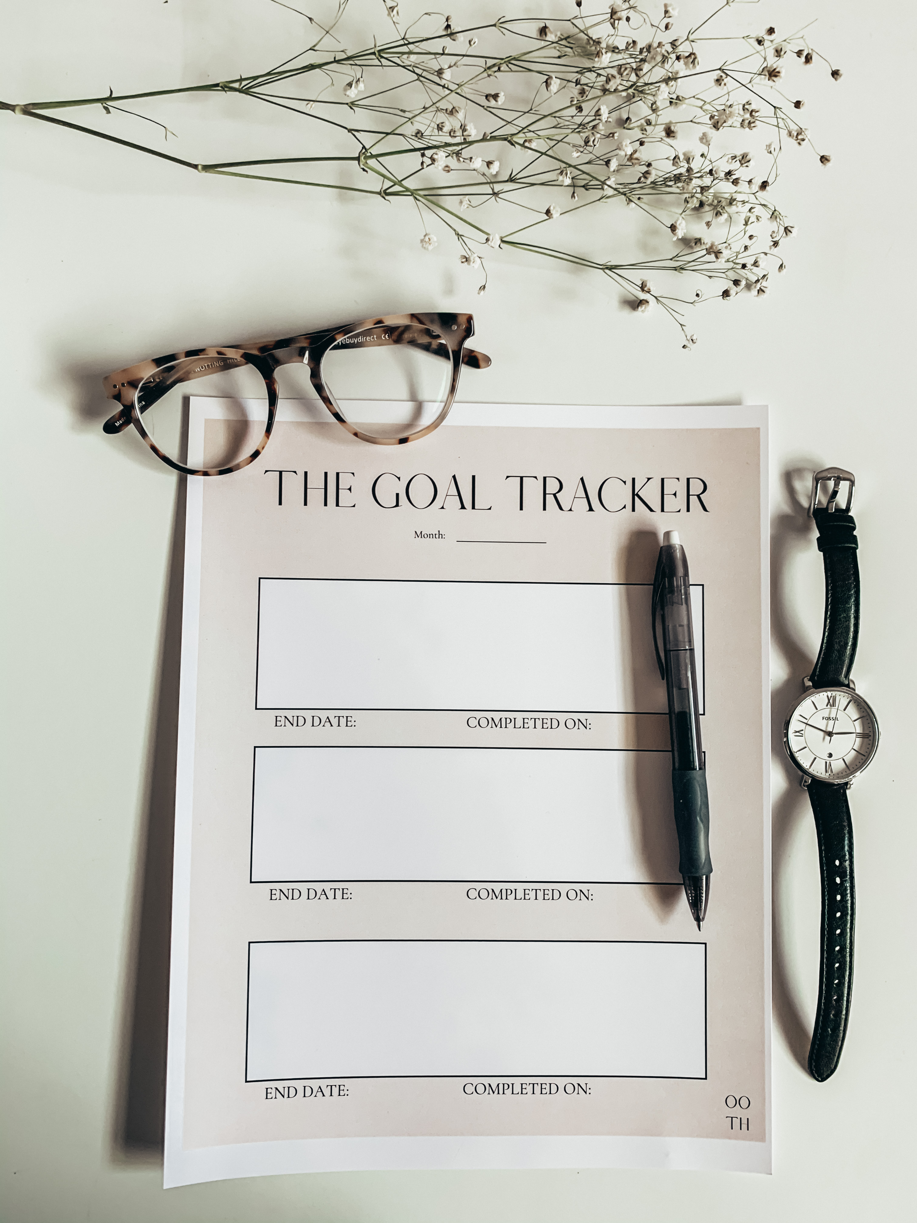 the goal tracker | goal tracker | habit tracker | printable goal tracker | printable habit tracker