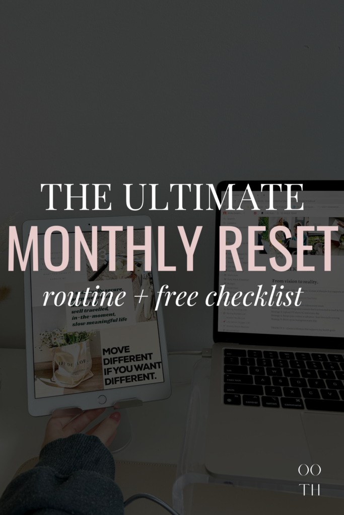 monthly reset routine, monthly reset routine checklist, monthly reset routine template, monthly reset template, monthly reset checklist, planning tips, how to plan your life
