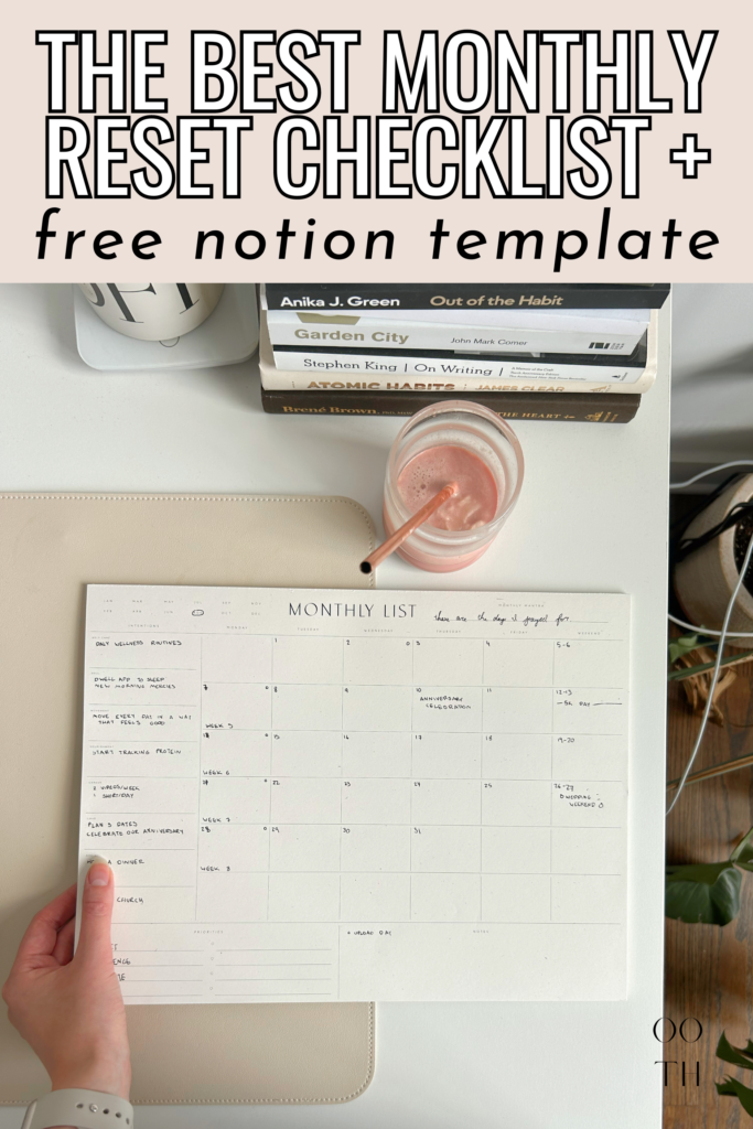 monthly reset routine, monthly reset routine checklist, monthly reset routine template, monthly reset template, monthly reset checklist, planning tips, how to plan your life